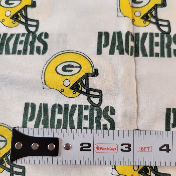Green Bay Packers Fabric 3 Piece NFL Licensed 1994 Cotton 2yd + Remnants Vintage - Picture 11 of 16
